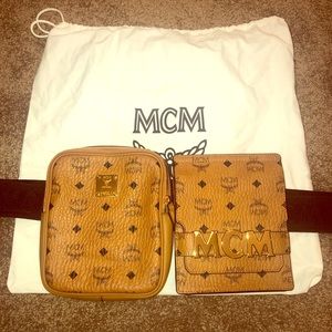 MCM Double Belt Bag